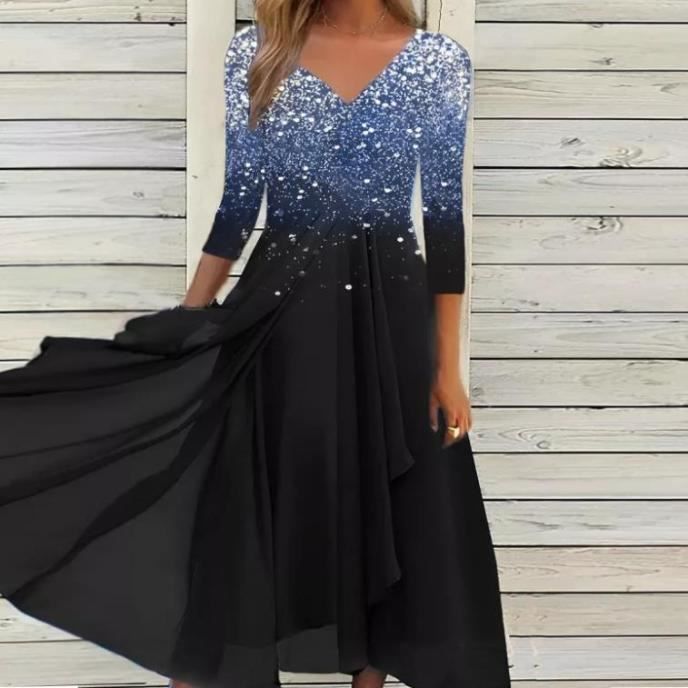 Robe midi col v cheap