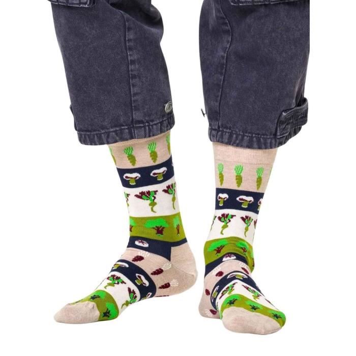 Chaussettes Happy Socks Veggie Stripe Multi Homme Multicolore Cdiscount Pret a Porter