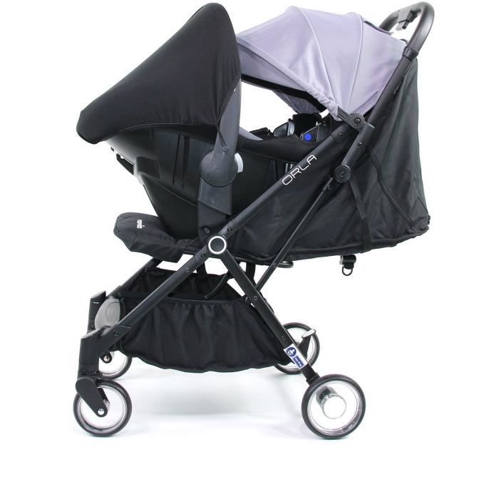 NANIA Orla Poussette ultra compact - 0-36 mois - Noir - Pliage automatique