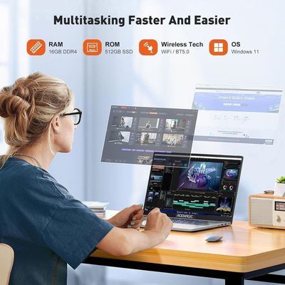 Ordinateur Portable ACEMAGIC 15,6" FHD - Intel N97 Quad-Core, 16Go RAM, 512Go SSD - Boîtier Métallique - WiFi, Bluetooth 5.0 - Gris