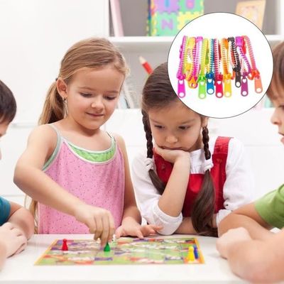 UpBrands Lot de 48 jouets anti-stress bracelets d'amitié avec fermeture éclair de 19 cm (7 ½ po), cadeaux de fête sensoriels pour enfants, couleurs fluo, kit pour Saint-Valentin, anniversaire, sac à