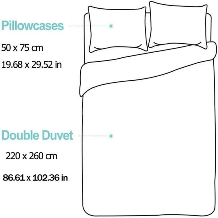 Sedefen Housse De Couette 140x200 Cm Beige Parure De Lit 1 Personne Avec Fermeture Éclair Réversible Housse Couette En Microfibre Avec 1 Taie D'oreiller 65x65 Cm - Linge De Maison