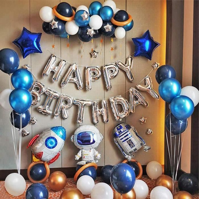 Décoration De Ballon D'Anniversaire De Garçon De 10 Ans, Kit De Décoration D'Anniversaire De