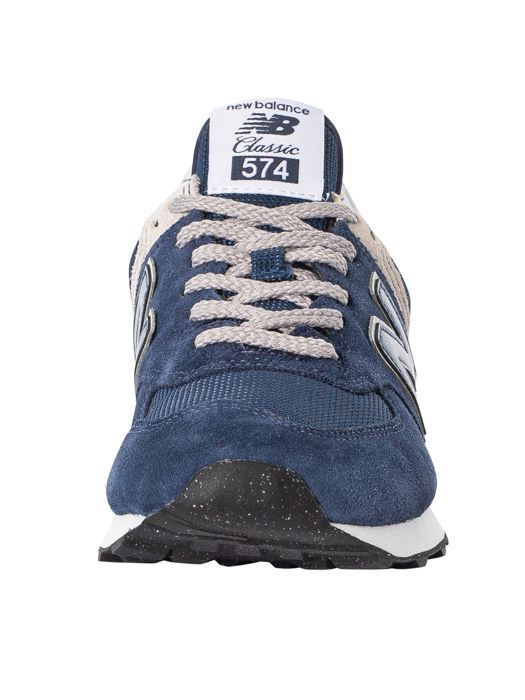 574 Baskets En Daim New Balance Bleu Cdiscount Chaussures