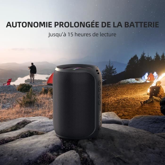 Enceinte Bluetooth Portable Raycon RBS630 Noire - Sans Fil, Idéale Pour L'extérieur