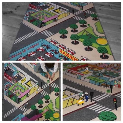 Tapis jeu enfant - TAPITOM - Route et circuit pour petites voitures dans la  ville - 130 X 200 cm - Cdiscount Jeux - Jouets