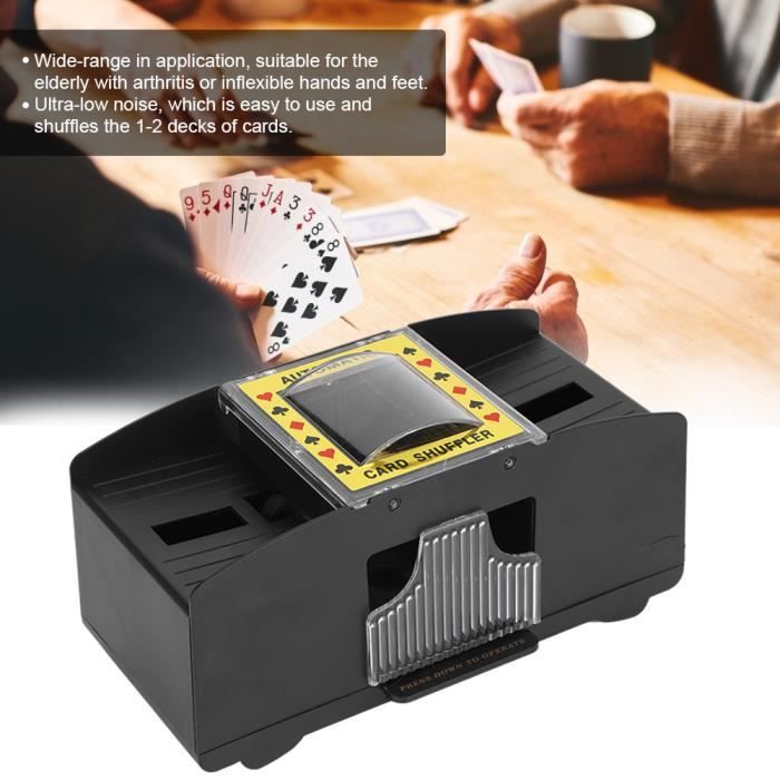 Distributeur De Carte Mélangeur Cartes Automatique ZAKVOP - USB/piles Pour Jeux Mélangeur électrique