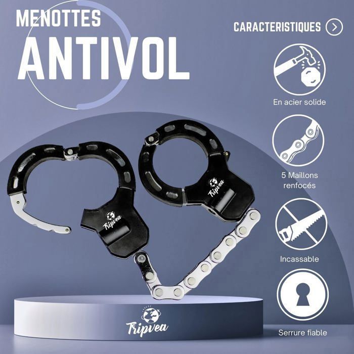 Antivol Double Cadenas Pour Trottinette électrique – Câble Renforcé 12 Mm, Code à 4 Chiffres, Usage Polyvalent