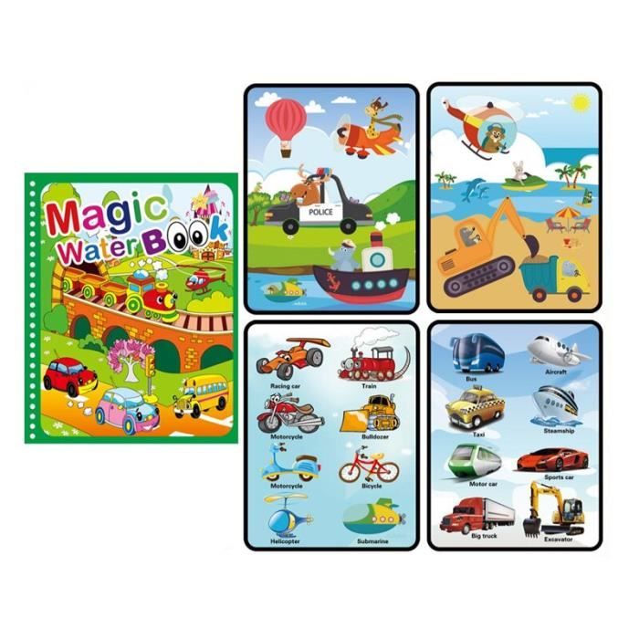 Livre magique de dessin à l'eau Montessori jouets de coloriage réutilisable livre  magique de dessin à l'eau livre sensoriel jouets d'éducation précoce pour  enfants