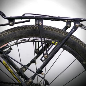 Colliers De Porte-Bagages Vélo Alu Noir - Diamètre 16mm - Lot De 10 Pièces