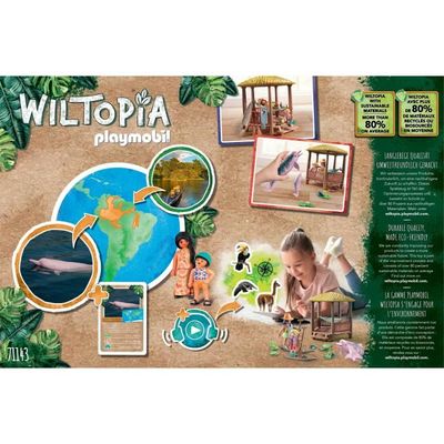 PLAYMOBIL - 71143 - Wiltopia - Paddles et dauphins roses - Cdiscount Jeux -  Jouets