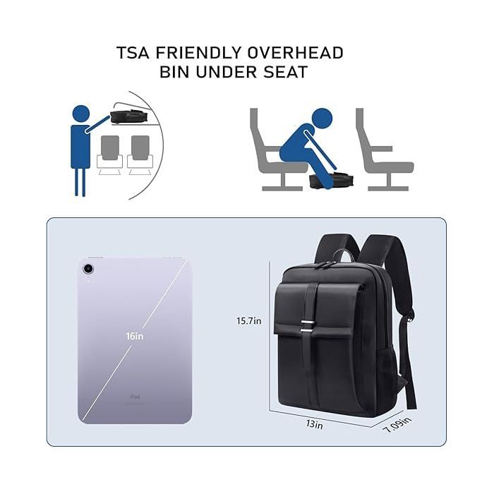 UieaMsio Sac à Dos Ordinateur 20-35L Homme Femme - Imperméable Grand Voyage Travail