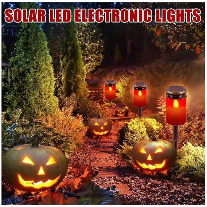 Lot De 4 Bougies Funéraires LED étanches - Fonctionnent Avec Piles AA, Lumière Blanche Vacillante, Pour Cimetière Et Extérieur