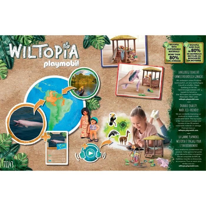 Playmobil 71143 wiltopia - paddles et dauphins roses- wiltopia