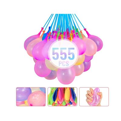 555pcs Bombes à Eau Réutilisables à Fermeture Automatique - Ballons Eau Colorés Pour Jeux Été Enfants