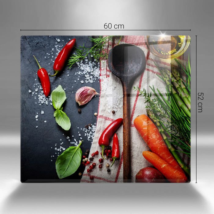 Planche De Cuisine En Verre Trempé Tulup 60x52 Cm - Thème Chameau Au Caire