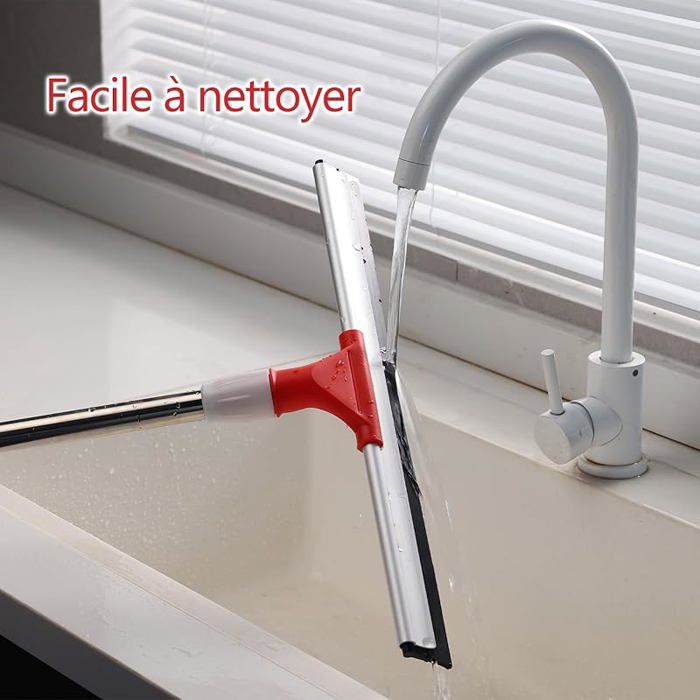 Balai Raclette Sol de Large 43cm avec Manche(147cm) Brosse d& 39;essuie ...