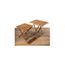 Arc Table Teck Pliante 60x60 Achat Vente Table A Manger