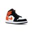 Air Jordan 1 Mid Shattered Backboard basket pour hommes et femme - Orange  Blanc Noir