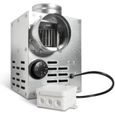 Ventilateur d'air chaud de cheminée - Souffleur diffusion d'air 100 mm - 200 m3/h-0