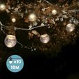 Guirlande Guinguette LED 10M Transparente - SKYLANTERN - 10 ampoules - Extérieur-0