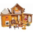 Maison Michka 2 étages - SMOBY - Jouet pour enfant - Figurines Masha et Michka incluses-0
