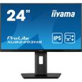 Ecran PC - IIYAMA ProLite XUB2493HS-B5 - 24" FHD - Dalle IPS - 4 ms - 75Hz - HDMI  / DisplayPort - Pied réglable en hauteur-0