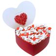 Boite Gros cœur et son assortiment de 80 chocolats Kinder Mini Bueno et Schokobons - Idéal pour la fête des Mères-0