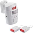 TD® Alarme détecteur de mouvement fonction alarme protection de domicile télécommandes fournies contrôle distance sans fil-0
