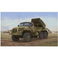 Maquette véhicule militaire : Camion lance roquettes soviétique BM-21 Hali MRL A20-0