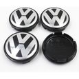 MM21956-Centre Roue 4×OD65mm Cache Moyeux pour Volkswagen Badge Logo-0