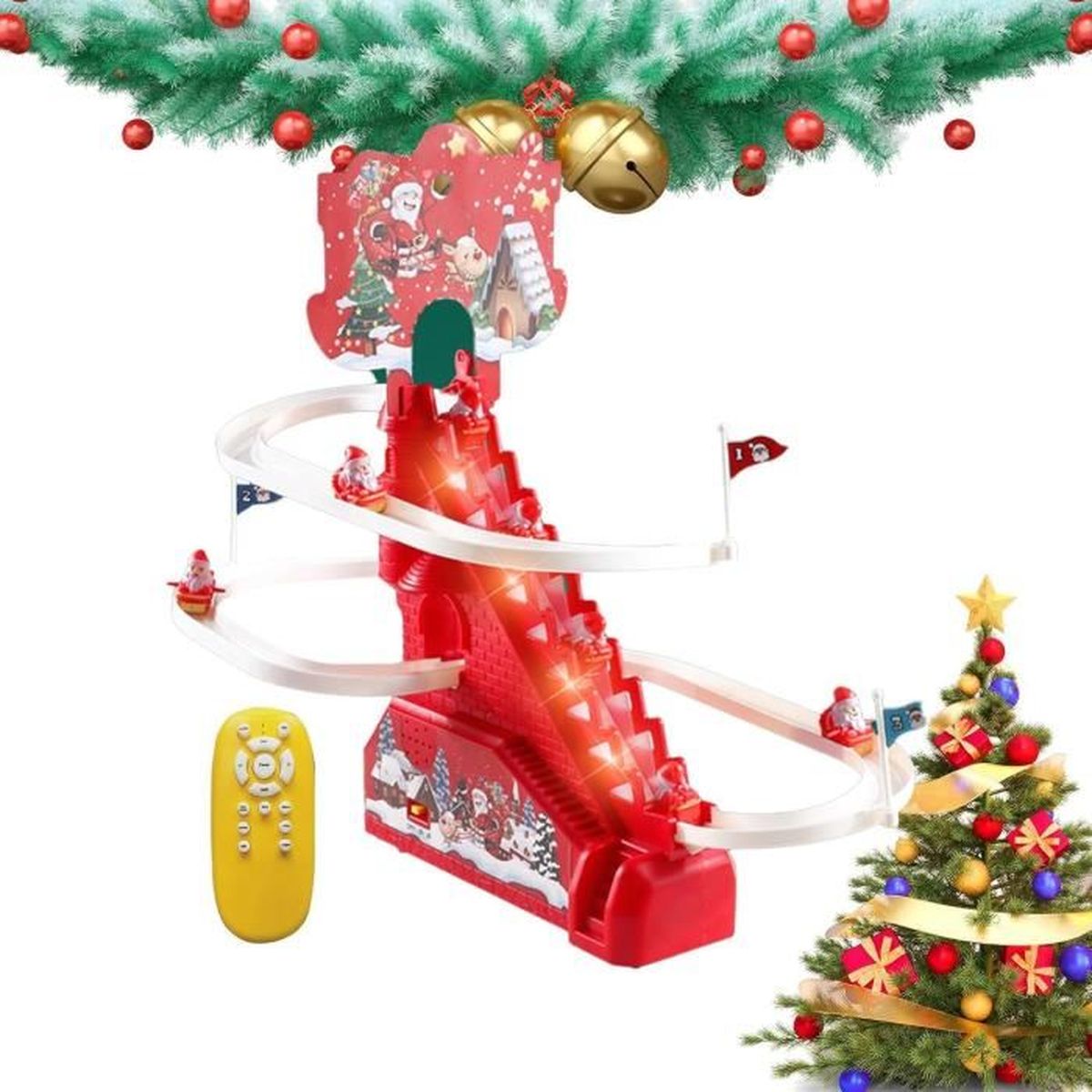 Jouets coulissants sur Piste électrique du Père Noël Jouets d