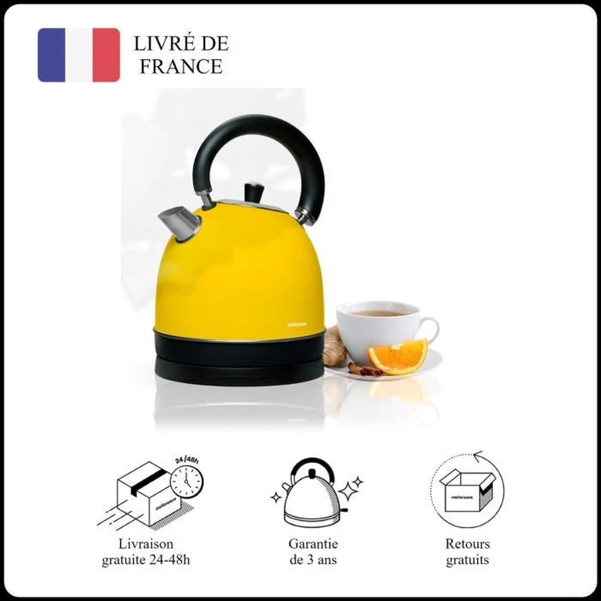 DaeWoong Thé Bouilloire Inox Voler 1.8 L Chaudière électrique café thé 