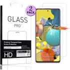 HOOXSPEED [2 PC] pour Samsung Galaxy A71 5G Verre Trempé Film de Protection Vitre Tactile Anti-poussiere sans Bulle Ecran Protecteur
