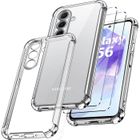 Coque Pour Samsung Galaxy A56 5G Silicone Transparente Angles Renforces + 2 Verres Trempes Little Boutik©
