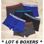 Lot 6 Boxers Garçon en Coton - PLANETE SUPPORTER - Taille 8 9 10 Ans - Coloris Mélangés