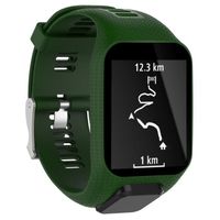 Bracelet de montre courroie bande vert armée pour TomTom Adventurer Golfer 2 Runner 2-3 Montre GPS Spark - Spark 3