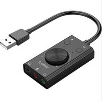 ORICO SC2 Carte son externe stéréo micro haut-parleur USB vers Audio Jack 3.5mm