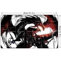 New Mlikemat Tapis de Souris avec Carte à Collectionner Motif Dark Magician Black Rose Dragon ZD014-411