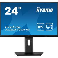 Ecran PC - IIYAMA ProLite XUB2493HS-B5 - 24" FHD - Dalle IPS - 4 ms - 75Hz - HDMI  / DisplayPort - Pied réglable en hauteur