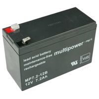 multipower MP7,2-12B 12V 7,2Ah Batterie de plomb
