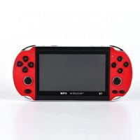 4.3in x7 rouge - console de jeu Portable retro avec ecran HD de 4.3 pouces, lecteur MP4, 10000 jeux classique
