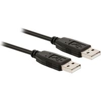 Câble USB 2.0 A mâle vers A mâle 2 m noir