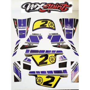 Offert 2 Stickers MXSPIRIT Autocollant Kit Deco Red Vintage pour Yamaha PW 50 PW50 Piwi Haute Resistance Qualit/é Premium