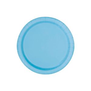 ASSIETTE JETABLE 20 Petites assiettes en carton bleues pastel 17 cm