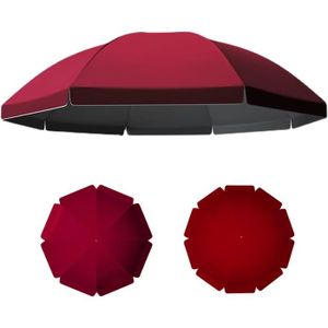 TOILE DE PARASOL Toile de rechange pour parasol imperméable et anti-UV - Couleur Wine Red - Taille 2.2M