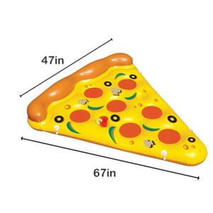 BOUÉE - BRASSARD Pizza - Anneau De Natation Flottant Gonflable Pour Adultes Et Enfants, Matelas, Jouets De Fête Pour Piscine D