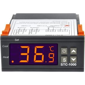 COMMANDE CHAUFFAGE Thermostats 1 Pièces Stc-3028 Stc-1000 Régulateur De Température Thermostat 12V 24V 220V Thermostat Et Chauffage Refroidisseu[L1003]