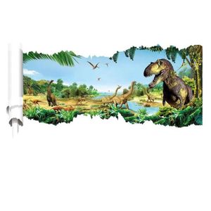 Stickers muraux en forme de dinosaures qui brillent dans le noir