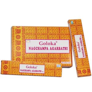 ENCENS Boîte complète d'encens original Goloka Nagchampa 